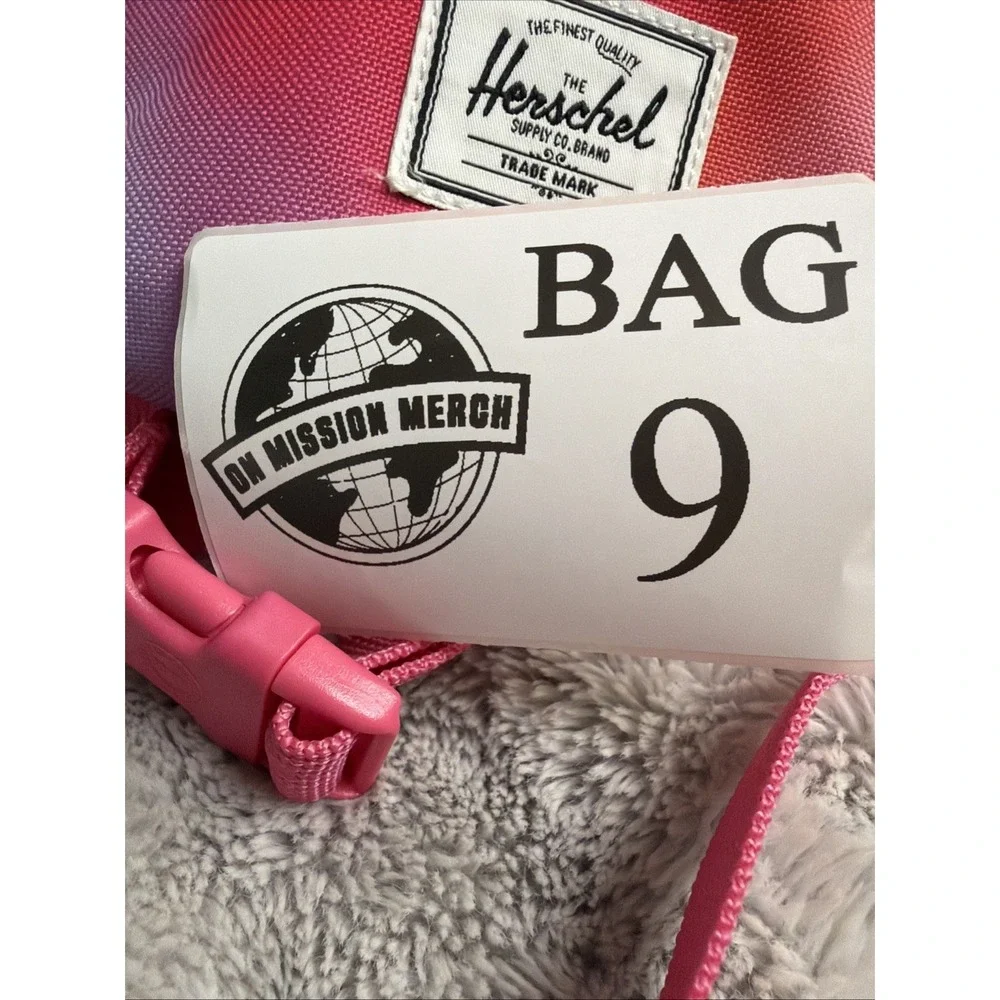 Herschel Logo Kids Hot Pink Tye Dye Fanny Pack Adjustable Strap Waist Bag